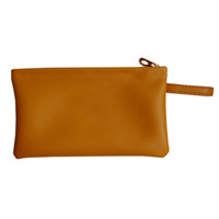 Tas Kosmetik Kulit Vegan Lembut dengan Ritsleting, Tas Makeup Portabel, Dompet Koin, Dompet Amplop Modis, Tempat Kartu Mahjong, Clutch