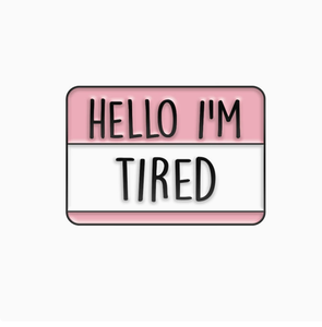 Spille smaltate con slogan di dialogo 'Hello I Am Stressed Tired Trying Relieve Stress', spille per vestiti, regalo per donna, amica, gioielli - Product Image 3
