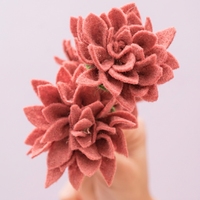 Bouquet de fleurs en feutre fait main de forme personnalisée, fleurs préservées, cadeau pour la Saint-Valentin, anniversaire