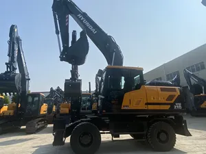 Excavadora de Ruedas de Servicio Pesado HW210 Amarilla de Marca Reconocida con Cucharón de 1m, Motor de 136kW, Alta Potencia de Excavación y Rendimiento Confiable - Product Image 4