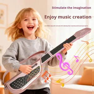 <span class=keywords><strong>Guitare</strong></span> intelligente sans cordes en palissandre, érable et tilleul pour enfants, <span class=keywords><strong>guitare</strong></span> électrique pour débutants, lecture automatique, design pliable, sûre, éducative, musicale - Product Image 5
