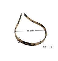 Nouveau design de bandeaux français en acétate bandeaux fins en écaille de tortue pour femmes bandeaux personnalisés de créateur avec logo