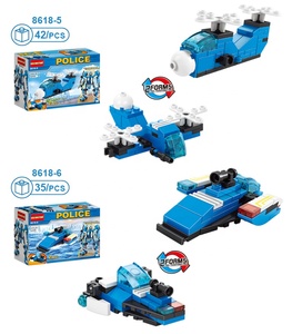Bloques de Construcción de la Policía de la Ciudad, Robot Transformable en <span class=keywords><strong>Helicóptero</strong></span>, Bloques Educativos para Niños - Product Image 5