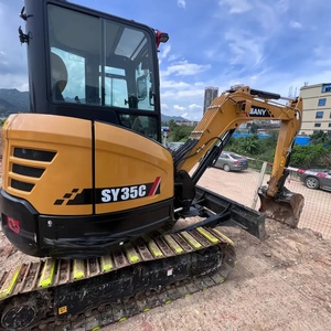 Excavadora SANY Usada de Alta Calidad y Bajo Precio, SY35C, Mini Excavadora de 3.5 Toneladas, Excavadora SANY SY35 de Segunda Mano en Venta, Disponible en Stock - Product Image 2