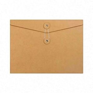 Pochette à documents A3 personnalisable toutes tailles, enveloppe en papier avec œillet et cordon, pochette extensible pour classement, sac de rangement pour bureau à domicile, qualité supérieure - Product Image 1