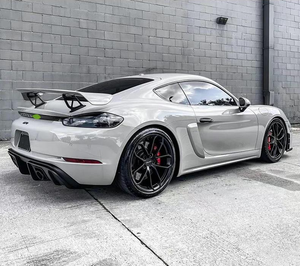 Kit de carrosserie large adapté pour 718 981 Boxster à Spyder <span class=keywords><strong>Carman</strong></span> à GT4 GT4RS pièces automobiles PP fibre de carbone humide lèvre arrière d'échappement d'aile arrière - Product Image 6
