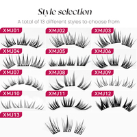 Yelix Bulu Mata Palsu Pre-cut Self-adhesive Diy Cluster Lashes C D Grosir Bulu Mata Segmen Bulu Mata Tempel Press on Cluster Lashes