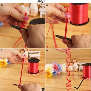Ruban en plastique ondulé de 250 yards, biodégradable, pour Pâques, joyeux anniversaire, Halloween, Nouvel An, mariage, fête - Product Image 2
