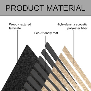 Cong Acoustic tấm Trần linh hoạt <span class=keywords><strong>Panel</strong></span> tường thiết kế cong MDF Pet Acoustic tường trang trí nội thất tấm Trần - Product Image 4