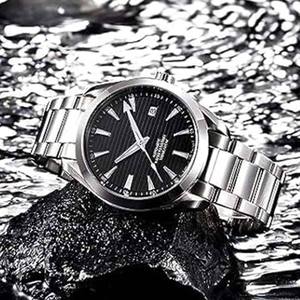 Reloj mecánico automático para hombre con movimiento SEIKO, pulsera de acero inoxidable, cristal de zafiro, esfera de 40mm, resistente al agua hasta 10bar, indicador de fecha - Product Image 5