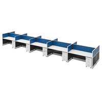 Solution de bureau moderne avec cloisons de bureau, postes de travail en cubicle pour centre d'appels, bureau modulaire, bureau d'écriture