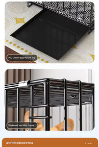 Cage à chien en fil métallique empilable classique pliable en gros, cage pour animaux de compagnie, boîte - Product Image 4