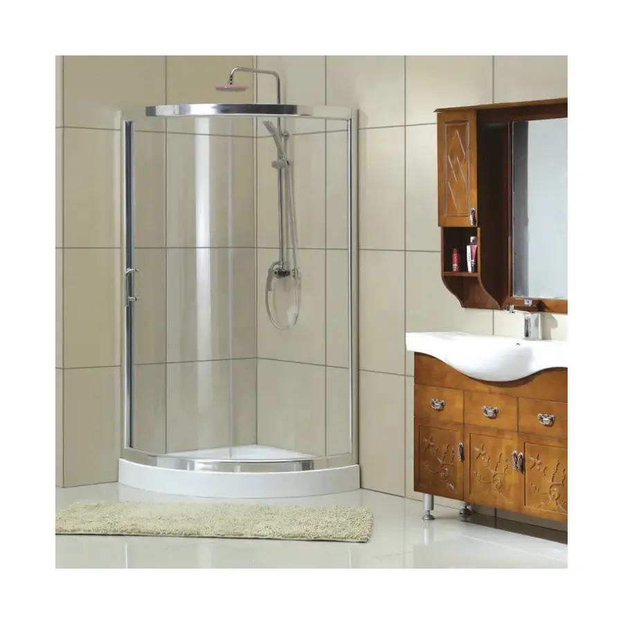 Foshan Fabriek Moderne Sector Aluminium Sliding Douche Douchecabine