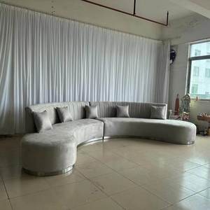 Sofá Esquinero en Forma de U de Cuero Genuino de Alta Calidad, Moderno, Elegante y de Gran Tamaño - Product Image 3