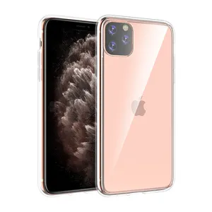 适用于iphone 13 6s 7 8 Plus X XS XR 11 Pro Max透明防刮擦硬硅胶保险杠后盖的Tschick硬电脑透明外壳