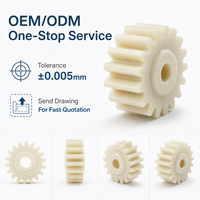 Engrenage de précision OEM PA66 usiné CNC avec résistance à l'usure pour équipement d'automatisation industrielle