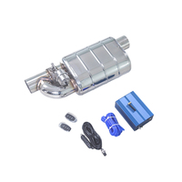 Kit de soupape d'échappement pneumatique universelle YHTT de 3 pouces, silencieux à commande électronique, 76 mm, acier inoxydable T304, télécommande