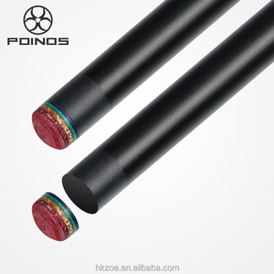 Taco de billar POINOS PREOAIDR V8 de fibra de carbono, eje de arce carbonizado, punta de arcoíris de 13 mm, unión tipo bala - Product Image 2