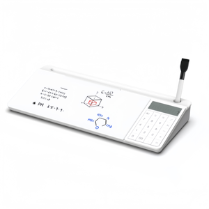 Pizarra Blanca de <span class=keywords><strong>Vidrio</strong></span> Templado Resistente con Calculadora, Pizarra Blanca de <span class=keywords><strong>Vidrio</strong></span> Portátil <span class=keywords><strong>para</strong></span> Oficina y Hogar - Product Image 2