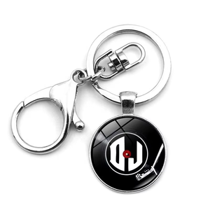 Portachiavi Rotondo con Lettera, Anello Portachiavi, Regalo di Compleanno per Papà, Regalo per la Festa del Papà - Product Image 1