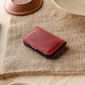 New Fashion <b>RFID</b> <b>Blocking</b> Minimalist Slim <b>Wallet</b> Crazy Horse Genuine Leather Men <b>Wallet</b> - Product Image 3
