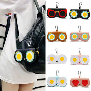 2023 Fashion Women PU Leather Cartoon Portable Storage Pendant Bag <b>Sunglass</b> Box Eyewear Bags - Product Image 2