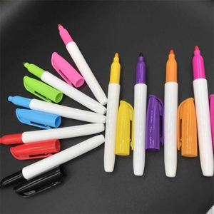 Lot de stylos marqueurs textiles permanents écologiques non toxiques en plastique, personnalisables, à pointe oblique, pour la vente en gros - Product Image 3