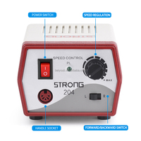 Moteur micro puissant 204 102LN 45000 tr/min pour perceuse à ongles, faible bruit, ponceuse à ongles portative
