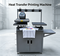 Nouvelle presse à chaud automatique pneumatique multicolore ATUE 220V pour le transfert de logos sur t-shirts et vêtements, prix usine