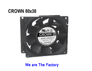 พัดลมแกน DC 8038 T1คราวน์สำหรับ DC แบบไม่มีแปรงถ่าน - Product Image 4