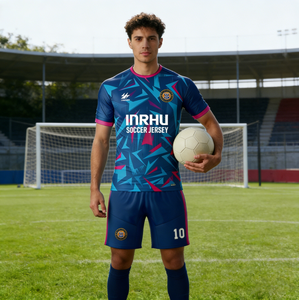 Kit d'uniformes d'entraînement de football en maille personnalisés OEM, tissu respirant à séchage rapide, impression par sublimation, maillots personnalisés avec logo d'équipe - Product Image 4