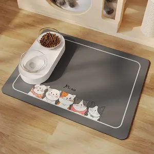 Pet Feeding Mat Lick Mat Dog Silicone Logo Use Rubber Non Slip Absorbent Washable Replace Waterproof Silicon Litter Cat Mat RTS