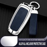 Étui de protection pour clé de voiture en alliage de zinc et cuir pour Geely Emgrand GS Xingyue L Boyue Xingrui icon Binyue Cool Vision X6 X3 Binrui porte-clés