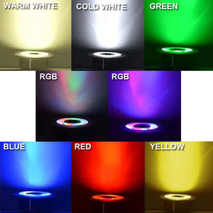 艾德林 LED 圆形喷泉灯 6W IP68 直径 130mm 单色水下可调光 2 年保修 不锈钢钢化玻璃 - Product Image 5