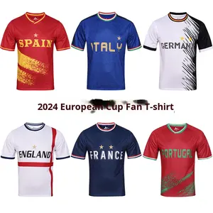 <span class=keywords><strong>Camiseta</strong></span> de Fútbol de Manga Corta para la Copa América 2026, Francia, Alemania, Argentina, Conjuntos de Camisetas para Fanáticos, Verano, 100% Poliéster - Product Image 6