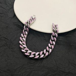 Pulsera de Cadena Cubana, Cadena Esmaltada, Pulsera de Acero Inoxidable - Product Image 3
