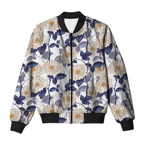 แจ็คเก็ตผ้าซาตินสำหรับผู้ชาย, แจ็คเก็ตบอมเบอร์แจ็คเก็ตโพลีเอสเตอร์อบอุ่นใส่สบายปักลายตัวอักษรแบบระเหิดสำหรับฤดูหนาว - Product Image 6