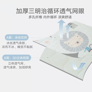 Manta acolchada de fibra de bambú para bebé, colchoneta refrescante para niños de 0 a 1 año, almohadilla para siesta con patrón de dibujos animados, lavable - Product Image 4