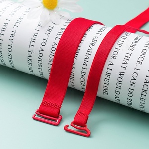 Venta al por mayor de alta calidad multicolor 1 Cm-2 cm de nylon ajustable mujeres sujetador doble hombro elástico Correa decorativa Accesorios - Product Image 4