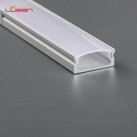 Perfil de Aluminio para Tira de LED Personalizada Lvsen, Difusor de Luz de Canal LED, Extrusión de Esquina para Tira de LED, Perfil LED de 17.3*7mm