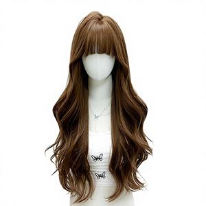 Parrucca ND Brand Lolita con Onde Grandi e Riccioli, Capelli Naturali Marrone Chiaro, Resistente al Calore, per Donne, Stile Giapponese Fresco JK - Product Image 2