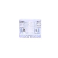 Pot à crème transparent 5g, boîte de rangement carrée en plastique pour paillettes d'ongles et poudre dorée, conteneur cosmétique pour crème contour des yeux et fard à paupières