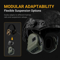 OEM ODM Auriculares Electrónicos de Protección Auditiva para Tiro, NRR 22dB, Modulares, de Liberación Rápida, con Captación de Sonido y Cancelación de Ruido, Tácticos