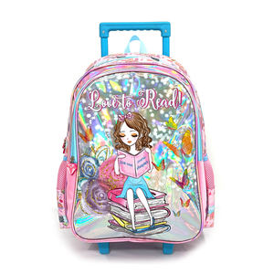 Ensemble de sacs d'école à roulettes personnalisés 3 en 1 pour étudiants, enfants, personnage de dessin animé, bébé fille, ensemble de sacs d'école à roulettes - Product Image 2