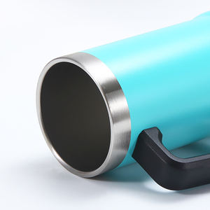 Venta al por mayor logotipo personalizado taza <span class=keywords><strong>de</strong></span> cerveza 24oz agarre Original <span class=keywords><strong>de</strong></span> acero inoxidable vacío taza <span class=keywords><strong>de</strong></span> cerveza con asa tapa vaso - Product Image 5