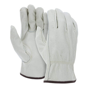 Premium Custom Logo Half Finger Non-Slip Breathable Safety Leather <b>Work</b> <b>Gloves</b> Low Price Unisex Outdoor Tasks - Product Image 1