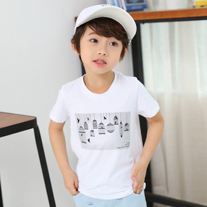 Camiseta con Cuello Redondo de Último Diseño, Popular en España, Hecha con Máquina de Impresión - Product Image 2