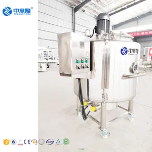 1000 liters 5000l stainless steel electric Steam Heating Cooling mixing tank with agitator mixer double jacketed mixing tank