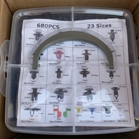 Assortiment de 725 pièces de clips de fixation rapide, rivets et vis pour voiture, en plastique