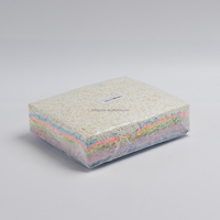 1 kg de papier froissé compressé personnalisé, rembourrage en raphia coloré pour emballage cadeau, mariage, fête, boîte cosmétique